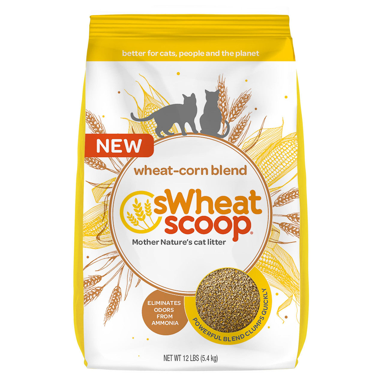 Swheat Scoop Wheat & Corn Cat Litter 12 lb 787748607158