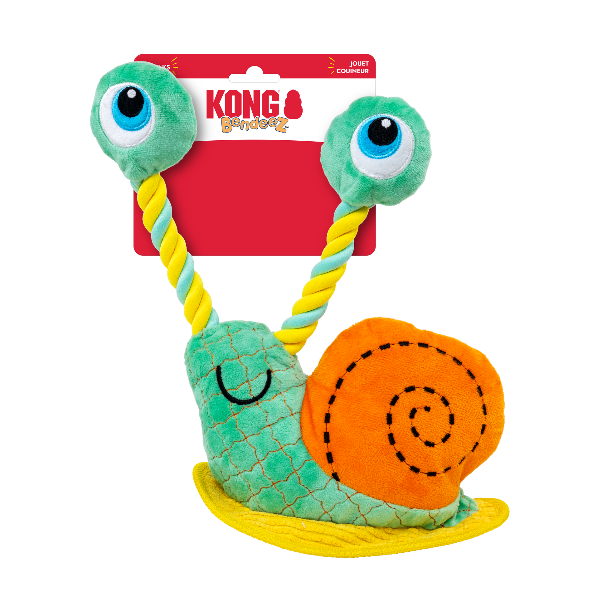 KONG Bendeez Dog Toy Snail Large 035585533292