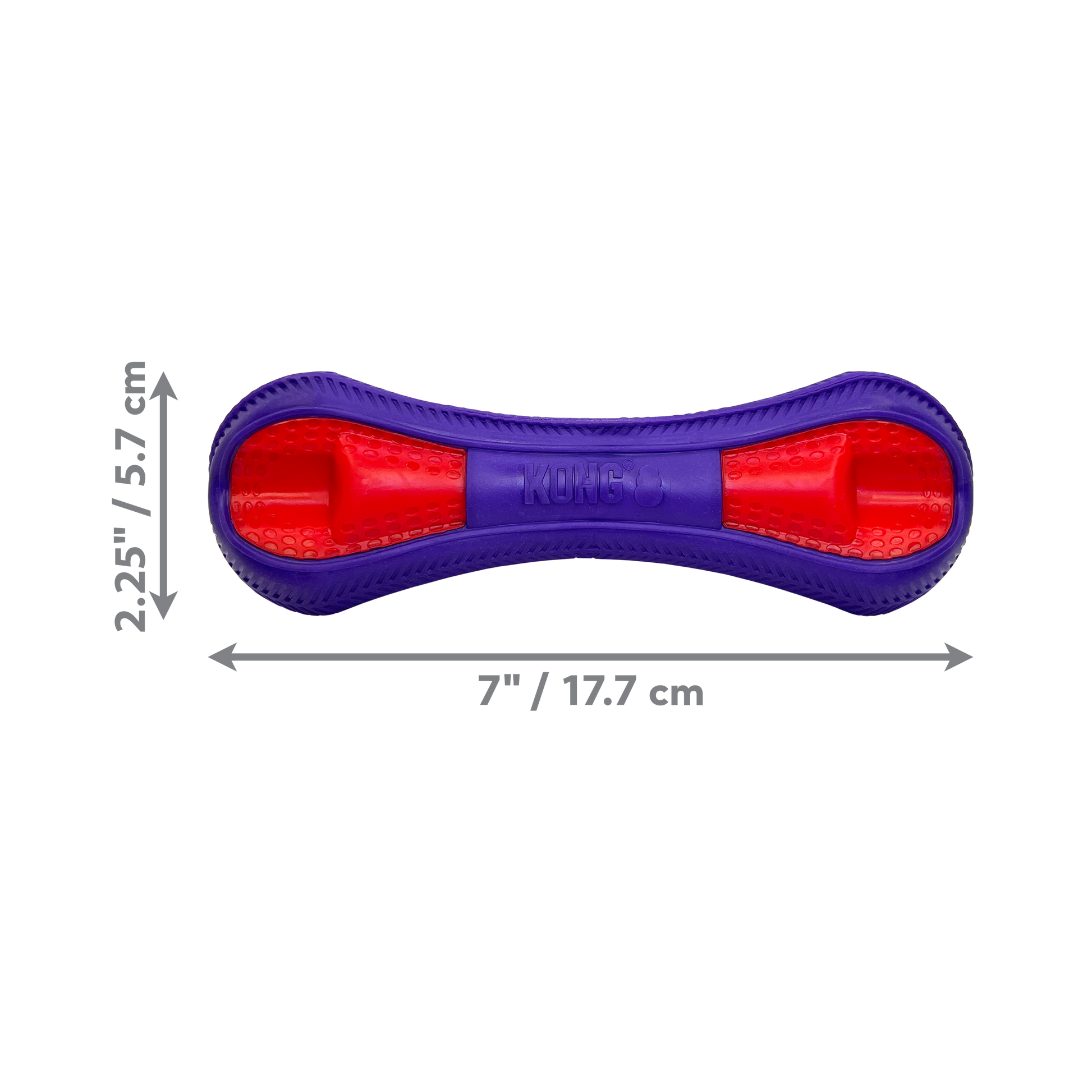 KONG Duets Duos Dog Toy Bone Medium 035585504759