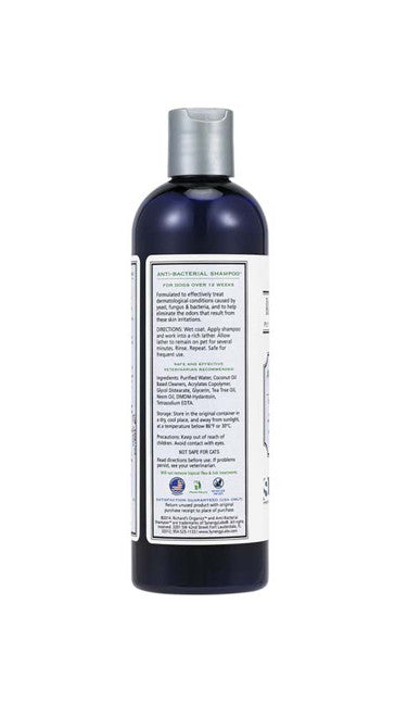 Synergy Labs Richards Organics Anti - Bacterial Shampoo 12 fl. oz - Dog