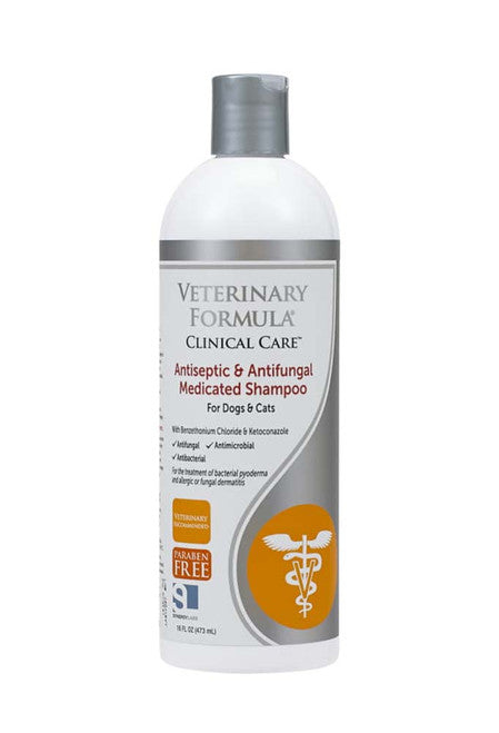 Synergy Labs Veterinary Formula Clinical Care Antiseptic & Antifungal Shampoo 16 fl. oz - Dog