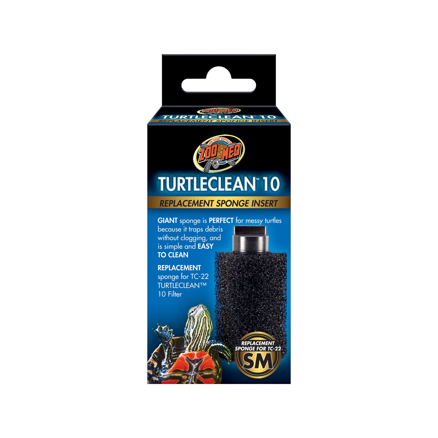 Zoo Med Zoo Med TurtleClean 10 Replacement Sponge Insert Small 097612024227