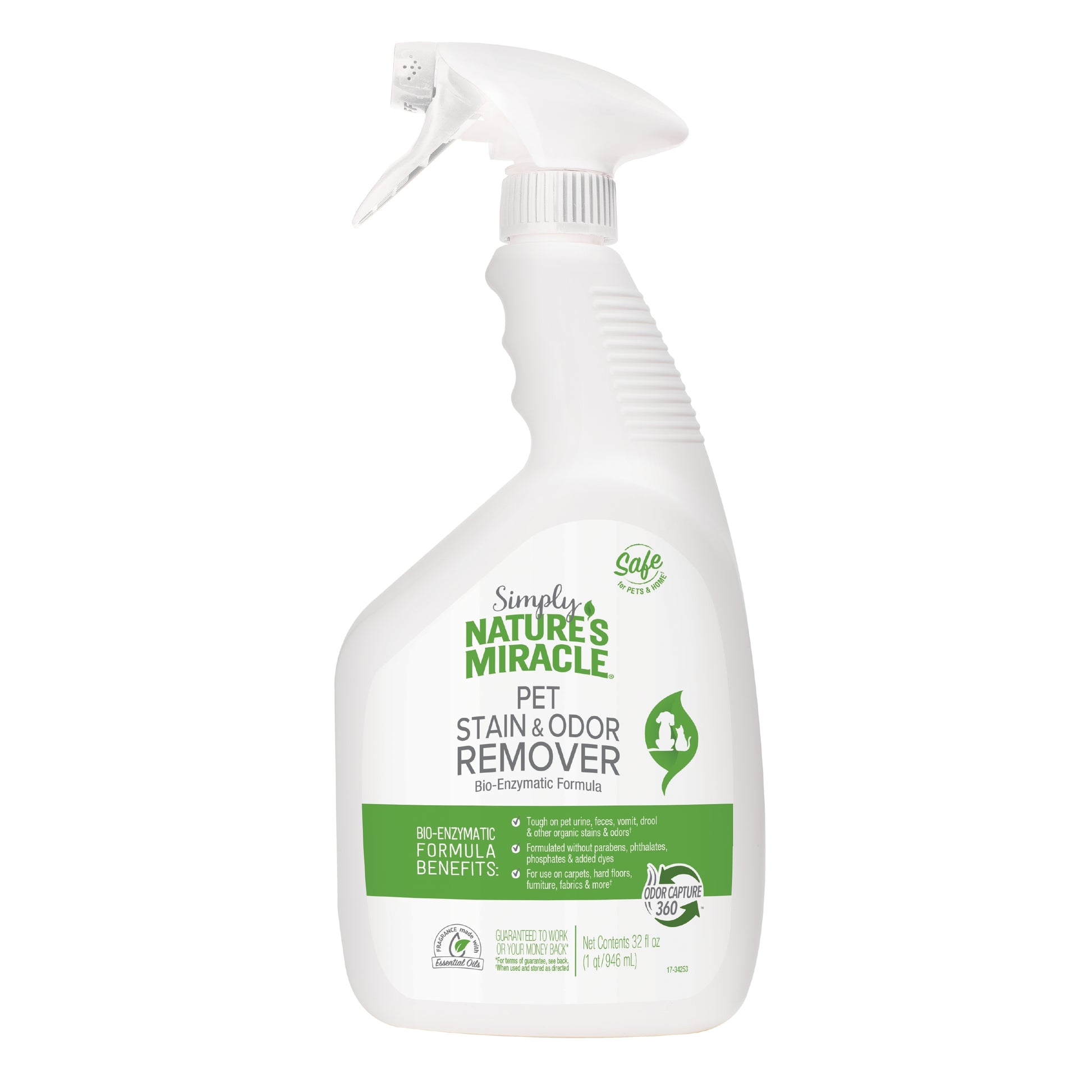 Nature's Miracle Pet Stain & Odor Remover Spray 32 oz 018065984340
