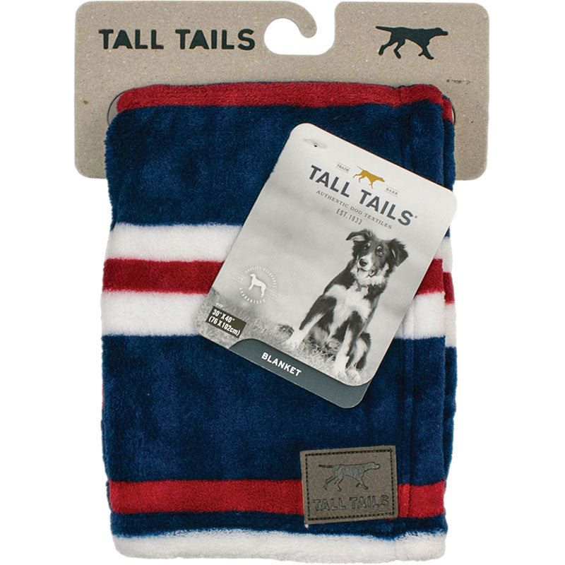 Tall Tails Dog Blanket Nautical Stripe 30x40 022266173045