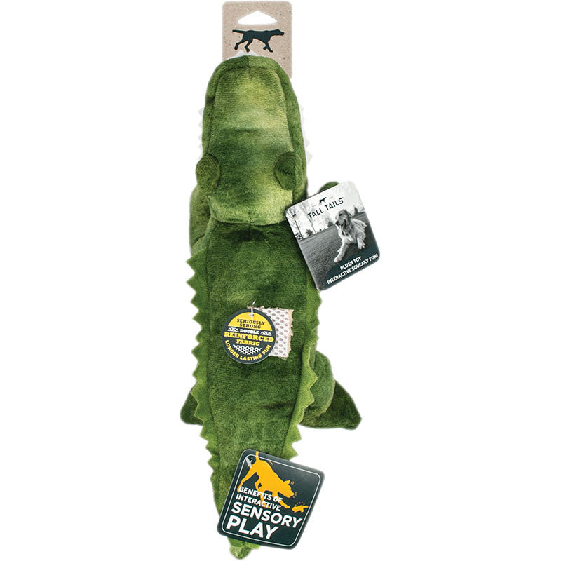 Tall Tails Dog Plush Crunch Gator 14 Inches 022266174752