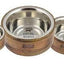 Tall Tails Dog Stainless Steel Wood Bowl 1 Cup {L-x} 022266162551