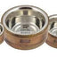 Tall Tails Dog Stainless Steel Wood Bowl 1 Cup {L - x}