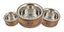 Tall Tails Dog Stainless Steel Wood Bowl 1 Cup {L - x}