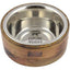 Tall Tails Dog Stainless Steel Wood Bowl 3 Cups {L-x} 022266162568