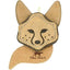 Tall Tails Dog Toy Natural Leather Fox 4 Inches {L-x} 022266166665