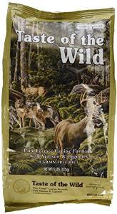 Taste Of The Wild Grain Free Pine Forest Recipe Dry Dog Food-5-lb-{L+1} 074198612659