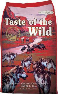 Taste Of The Wild Grain Free Southwest Canyon With Wild Boar Dry Dog Food-5-lb-{L+1} 074198611379