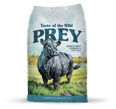 Taste of the Wild Prey Grain Free Angus Beef Dry Dog Food 8lbc=6 418346 {L-1} SD-3 074198613656