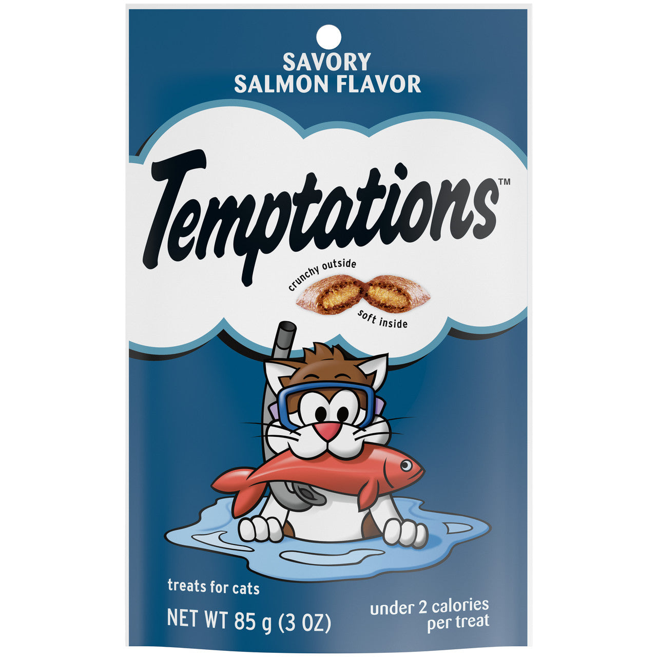 Temptations Classics Crunchy & Soft Adult Cat Treats Savory Salmon 3oz