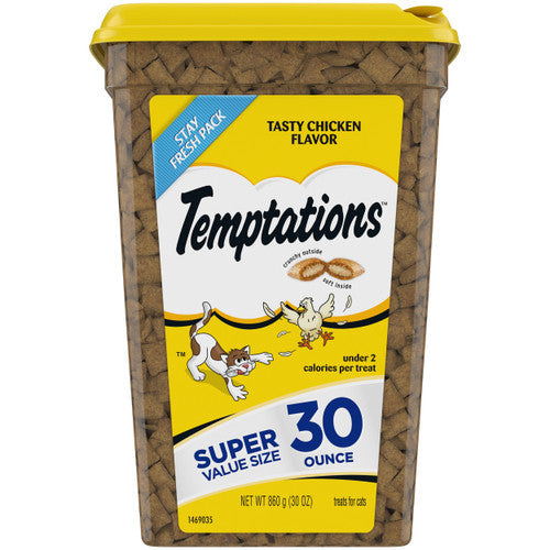 Temptations Classics Crunchy & Soft Adult Cat Treats Tasty Chicken 30oz