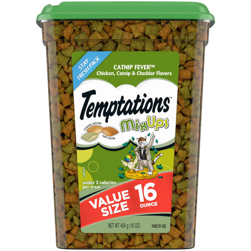 Temptations MixUps Crunchy & Soft Adult Cat Treats Catnip Fever 16oz