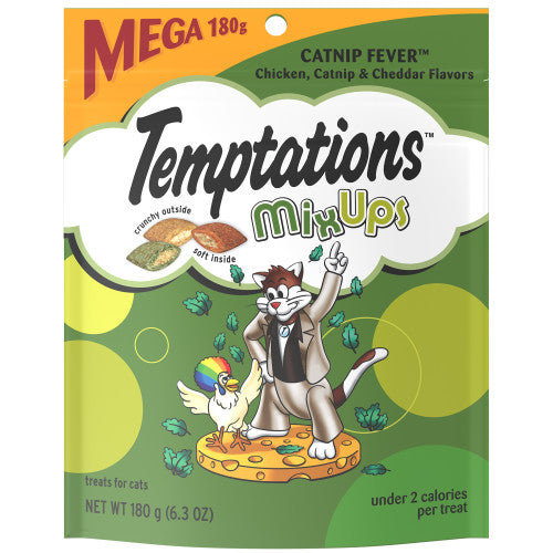 Temptations MixUps Crunchy & Soft Adult Cat Treats Catnip Fever 6.3oz