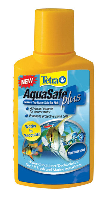 Tetra AquaSafe Plus Water Conditioner 3.38 fl. oz - Aquarium