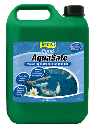 Tetra AquaSafe Pond Water Conditioner and Dechlorinator 101.4 fl. oz