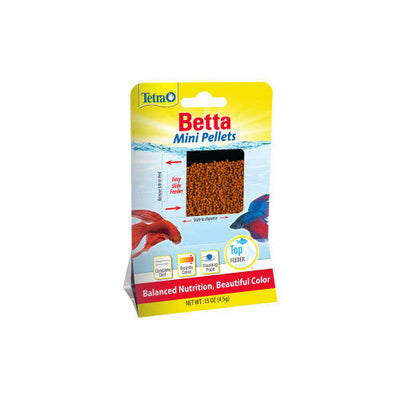 Tetra Betta Floating Pellets Fish Food 0.15oz Mini - Aquarium