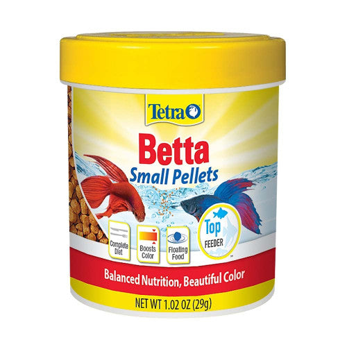 Tetra Betta Floating Pellets Fish Food 1.02oz SM - Aquarium