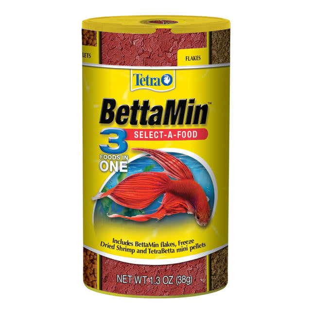 Tetra BettaMin 3-in-1 Select-A-Food Fish Food 1.34 oz