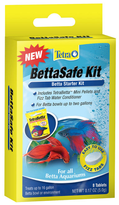 Tetra BettaSafe Starter Kit 0.17 oz 8 Count - Aquarium