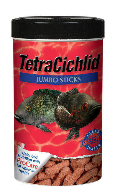 Tetra Cichlid Sticks Fish Food 7.40oz Jumbo - Aquarium