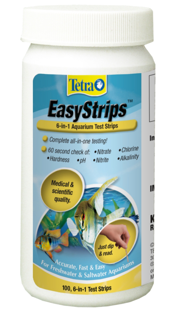 Tetra EasyStrips 6-in-1 Aquarium Test Strip 100 Pack