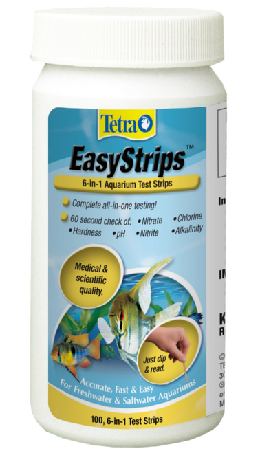 Tetra EasyStrips 6 - in - 1 Aquarium Test Strip 100 Pack