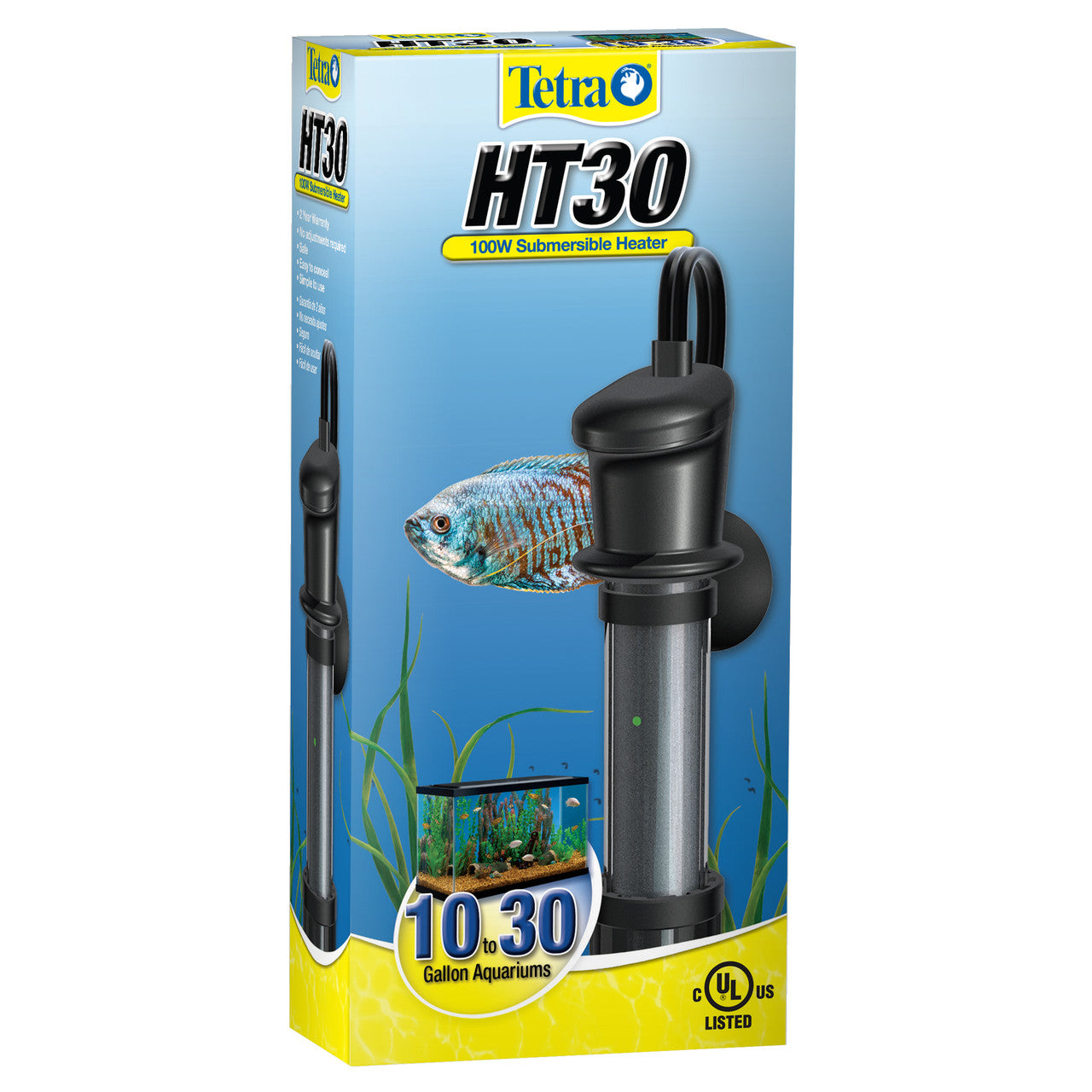 Tetra HT Submersible Aquarium Heater 100 Watt 10-30 Gallon