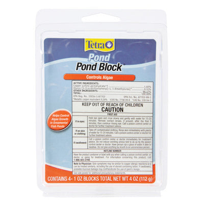 Tetra Pond Block Algae Control for Ornamental Fish Ponds 1 oz 4 Count - Aquarium