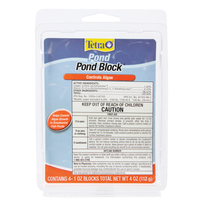 Tetra Pond Block Algae Control for Ornamental Fish Ponds 1 oz 4 Count