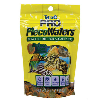 Tetra PRO PlecoWafers Vegetable Diet Fish Food 2.12 oz - Aquarium