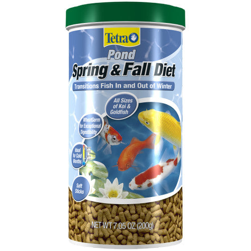 Tetra Spring & Fall Diet Sticks for Koi and Goldfish 7.05 oz - Pond
