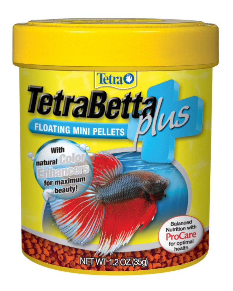 Tetra TetraBetta Plus Pellets Fish Food 1.2 oz Mini