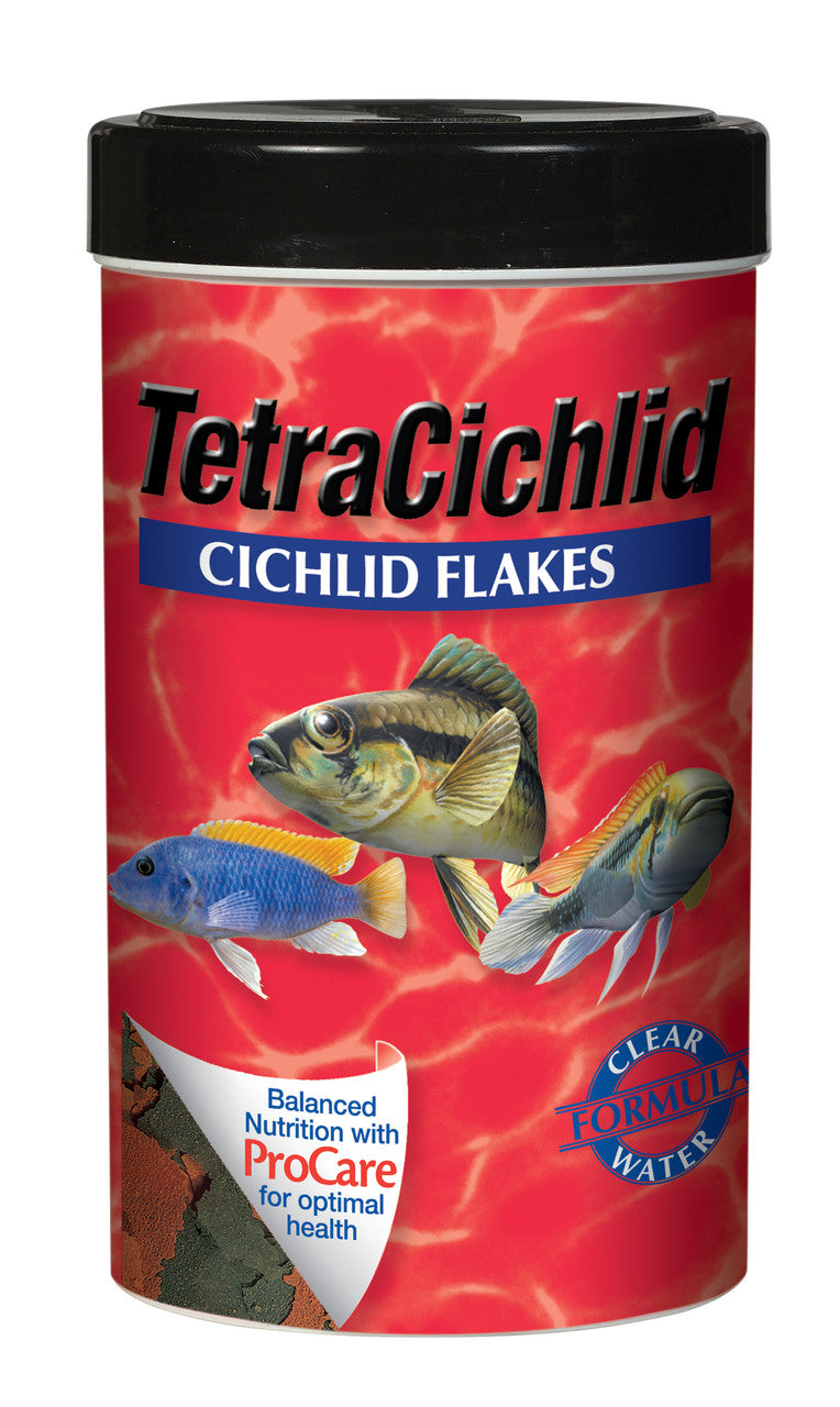 Tetra TetraCichlid Flakes Fish Food 1.58 oz