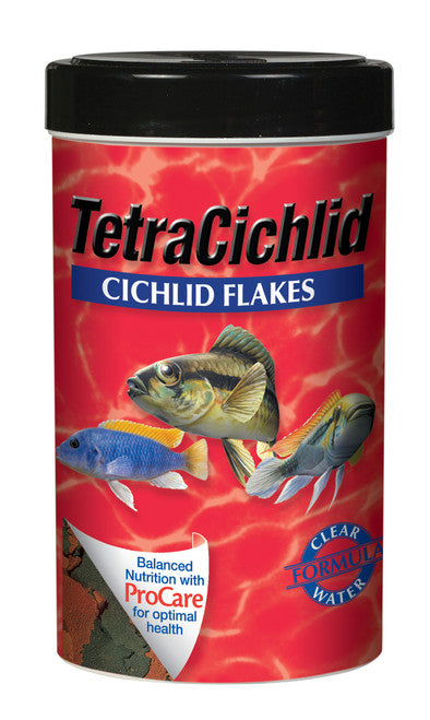 Tetra TetraCichlid Flakes Fish Food 2.82 oz - Aquarium