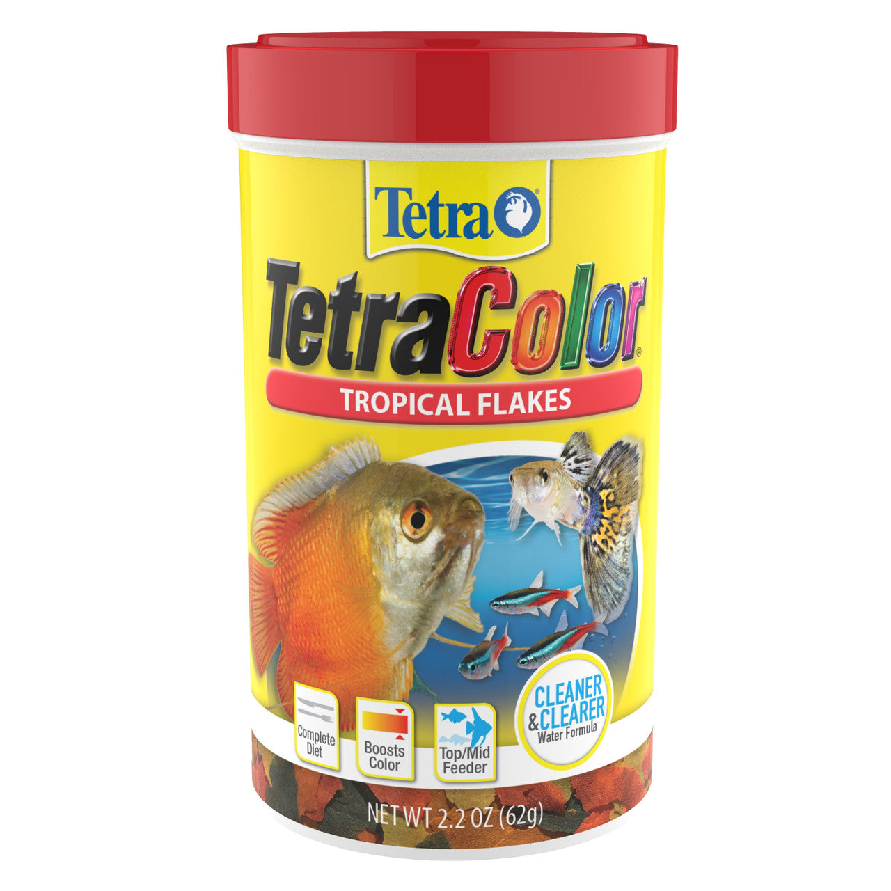 Tetra TetraColor Tropical Flakes Fish Food 2.2 oz