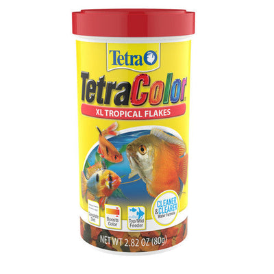 Tetra TetraColor Tropical Flakes Fish Food 2.82 oz - Aquarium