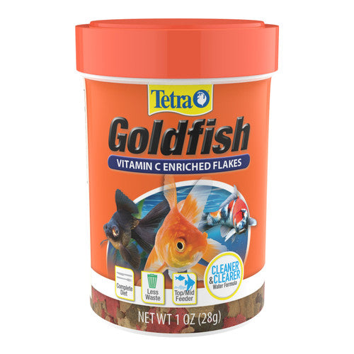Tetra TetraFin Goldfish Flakes Fish Food 1 oz - Aquarium