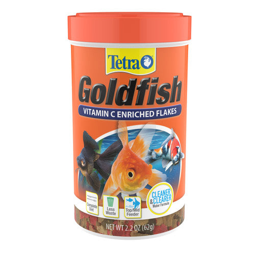 Tetra TetraFin Goldfish Flakes Fish Food 2.2 oz - Aquarium