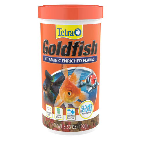Tetra TetraFin Goldfish Flakes Fish Food 3.53 oz - Aquarium