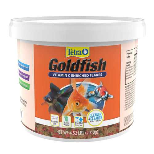 Tetra TetraFin Goldfish Flakes Fish Food 4.52 lb - Aquarium