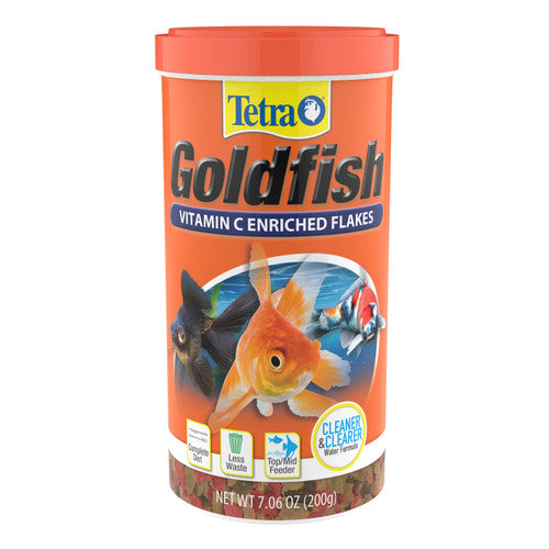 Tetra TetraFin Goldfish Flakes Fish Food 7.06 oz - Aquarium