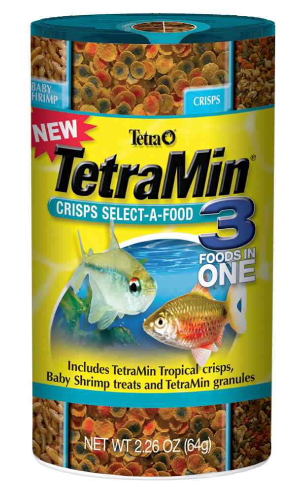 Tetra TetraMin Crisps Select-A-Food Fish Food 2.4 oz