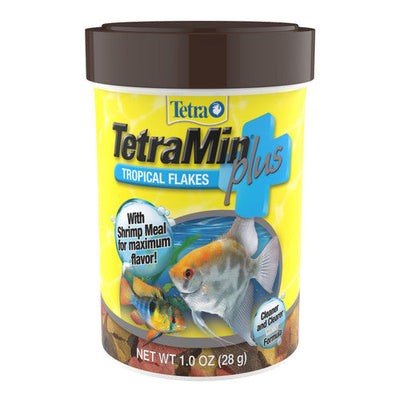 Tetra TetraMin Plus Tropical Flakes Fish Food 1 oz - Aquarium