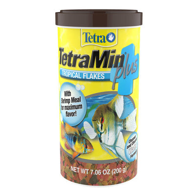 Tetra TetraMin Plus Tropical Flakes Fish Food 7.06 oz - Aquarium