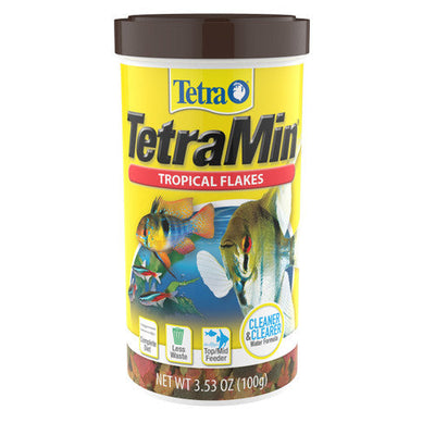 Tetra TetraMin Tropical Flakes Fish Food 3.53oz - Aquarium