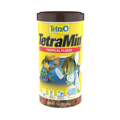 Tetra TetraMin Tropical Flakes Fish Food 7.06oz - Aquarium